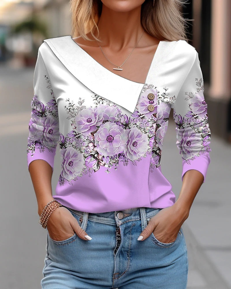 Casual Floral Tops