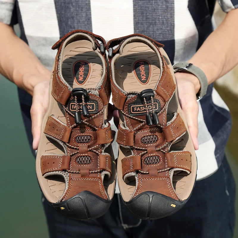 AeroTrek Orthopedic Leather Sandals