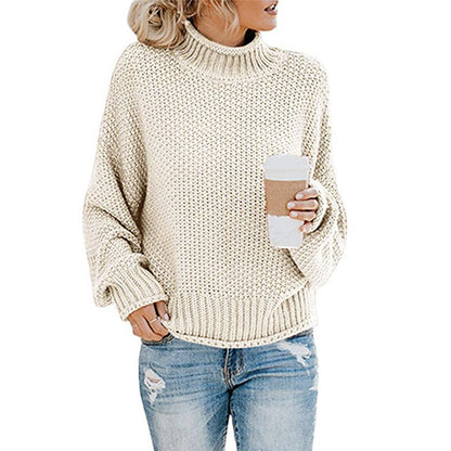 CozyWeave Turtleneck Cardigan