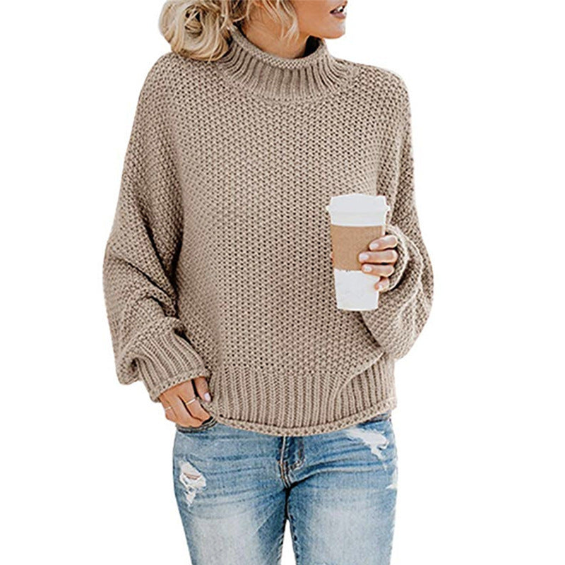 CozyWeave Turtleneck Cardigan