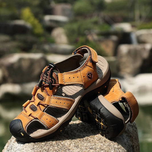 AeroTrek Orthopedic Leather Sandals